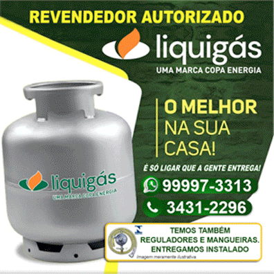 A imagem destaca três empresas patrocinadoras desse site: LiquiGás, Funeraria Vitoria e Danilo Peças