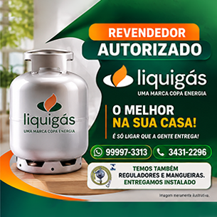 A imagem destaca três empresas patrocinadoras desse site: LiquiGás, Funeraria Vitoria e Danilo Peças